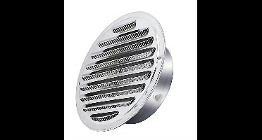 Ronde uitlaatpijpventilatierooster van roestvrij staal 70 mm- luchtuitlaatafdekking- rond luchtuitlaatrooster- rookafzuigkap met muggennet