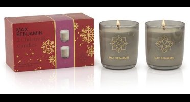 Max Benjamin - 2 Geurkaars Cadeauset - Winter Chalet & Christmas in Lapland - 100 branduren