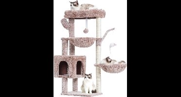 Krabpaal - voor katten_100 cm hoog_beige-bruin
