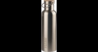 Flessi® Geïsoleerde RVS Drinkfles 750ml – Dubbelwandig – 0% Plastic – BPA-vrij – Lekvrije Thermosfles, RVS Waterfles & Drinkbeker voor Volwassenen – RVS/Bamboe dop – RVS