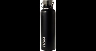 Flessi® Geïsoleerde RVS Drinkfles 750ml – Dubbelwandig – 0% Plastic – BPA-vrij – Lekvrije Thermosfles, RVS Waterfles & Drinkbeker voor Volwassenen – RVS dop – Zwart