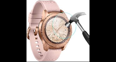 Screenprotector geschikt voor Samsung Galaxy Watch 42mm - Tempered Glass Gehard Glas