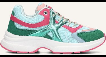 Mexx Loyce Sneakers Dames - Leren Sneaker - Groen - Maat 37