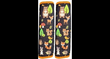 Heckbo - Gordelbeschermer Kinderen - 1st - Bos dieren - Forest animal - Zacht & Wasbaar - Gordelhoes