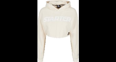 Starter Black Label - Logo palewhite Crop Hoodie - XL - Wit