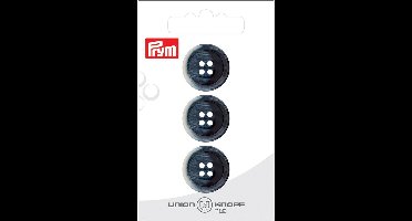 Knoop Kunststof 20mm blauw 3st. - Knopen - Prym