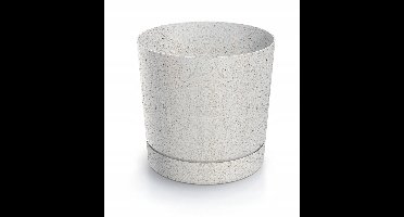 Tubo P Eco Houten Pot - Wit 19,9cm