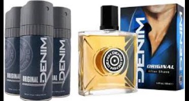 Denim After Shave Original 100 ml & 3 Deodorant - Body Spray