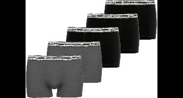 TOM TAILOR Buffer Heren Boxer Multipack - 5-Pack - Grijs/Zwart