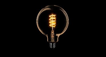 ETH Led Zigbee Spiraal Globe 125mm E27 6W dimtone van 2700k naar 2200k Goud 490L