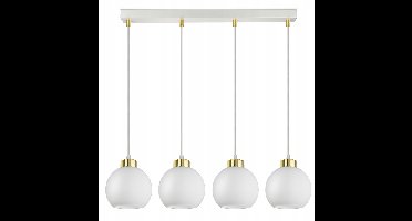 Moderne Witte Glazen Plafondlamp met 4xBallen - E27