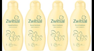 Zwitsal Goedemorgen Haarlotion - Baby - pH-neutraal met vitamine E - 4 x 200 ml