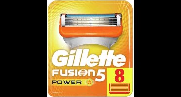 Gillette Fusion5 Power Scheermesjes Voor Mannen - 8 Navulmesjes - XL verpakking