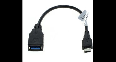 OTG kabel - USB C naar USB A 3.0 - Zwart
