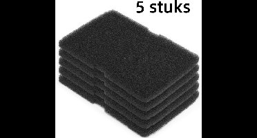 5x Filterdroger - droger - Geschik voor Beko Elektra Grundig 2964840100 -Spons filter- Herbruikbaar（ 245x154x10mm）