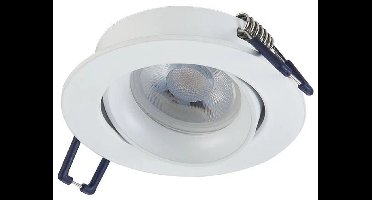 Wit inbouwspot - kantelbaar - Ø70mm - 1 stuk - geschikt voor GU10 en MR16 lampen