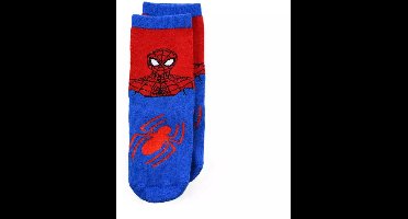 Marvel Spider-Man Anti-Slip Sokken – Blauwe Kinder Sokken met Rode Grip – Maat 31/34