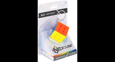 Goliath kubus sleutelhanger - Nexcube 3x3 puzzel multicolor.