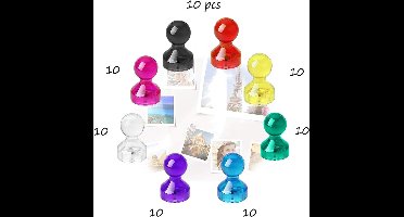 magneet - sterke - 20L x 20B x 7Dikte millimeter - 9 stuks - met gat en capsule - met schroeven en stalen kussens - Rond - Neodymium - zilver