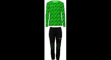 Uhlsport Kinder Trainingsanzug Progressive Torwart Set Junior 1005319 Fluo Grün/Schwarz-128