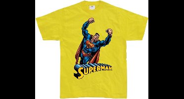 Superman Flying T-Shirt Yellow-2XL