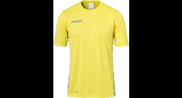 Uhlsport Score Training T-Shirt Kind Limoen Geel-Azuur Blauw Maat 116
