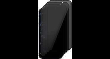 Privacy Screenprotector geschikt voor iPhone 17 Pro - 4x Volledig Dekkend Glas Screen Protector