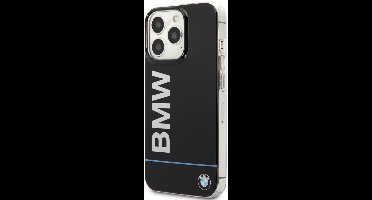 BMW iPhone 13 Pro Back cover case - Blue Line - Big Logo - Black