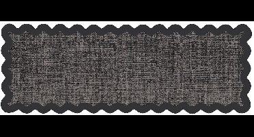 MD Entree - Keukenloper - Vloerkleed - Machinewasbaar - Cook & Wash - Wave Border Anthra - 50 x 150 cm