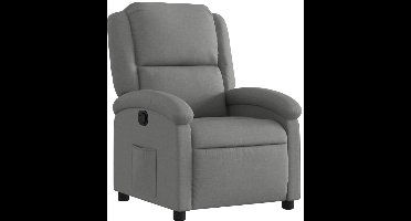 vidaXL - Relaxfauteuil - donkergrijze - stof