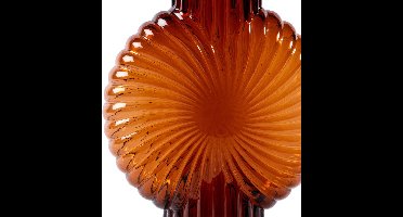 PTMD Zugar Ronde Vaas - 18,5 x 8,5 x 25 cm - Glas - Bruin