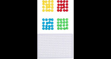 Eddy Toys Spijkerbouwset 67 Stuks - Educatieve Nagel Bouwset voor Kinderen met Gekleurde Pinnen en Bord - Compact Speelgoed voor Creatieve Ontwikkeling - Kunststof - vanaf 3 Jaar