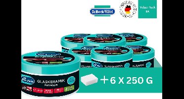 Dr. Beckmann Glazen Keramiek & Inductie Reinigingssteen – Voordeelset 6 x 250g