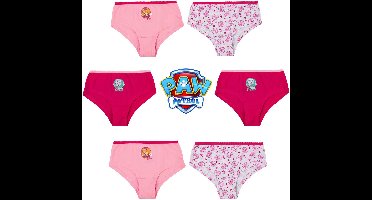 PAW Patrol Onderbroek - Set van 6 - Katoen - Roze - Maat 110/116