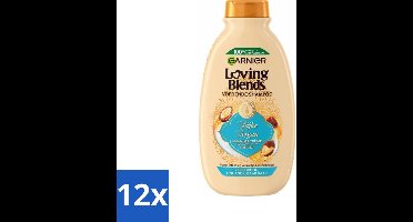 12 x Garnier Loving Blends Rijke Argan Shampoo 300 ml - Argan Shampoo - Arganolie - Droog Haar - Onhandelbaar Haar - Haarvoeding