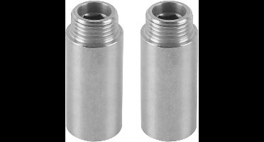 JHubers Goods - Roestvrijstalen reductiekoppeling voor douchekraan - 2 stuks met loodgietersducttape