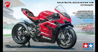 Tamiya Modelbouwpakket Militaire voertuigen - 14143 Ducati Superleggera V4 met Racing Kit - Motorfiets Plastic - 1:12 - Modelbouw