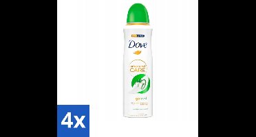 4 x Dove Deodorant Spray - Komkommer & Groene Thee - 200 ml - Dove Deodorant - Antitranspirant - Cucumber & Green Tea - Deodorant Spray - 72 Uur Bescherming
