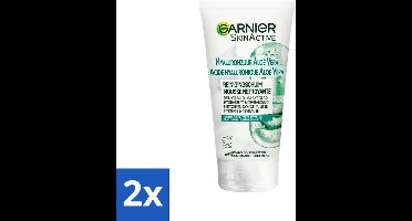 2 x Garnier - SkinActive - Gezichtsreinigingsschuim - Hyaluronzuur & Aloe Vera - Hydraterend - 150 ml - Gezichtsreiniger - Reinigings Schuim - Hyaluronzuur - Aloe Vera - Gevoelige Huid
