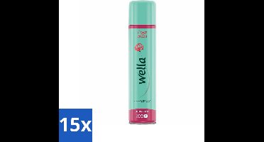 15 x Wella Ultra Strong - Haarspray - 24 Uur Versteviging - Bescherming tegen UV Stralen - 250 ml - Haarspray - Haarspray 24 Uur - Haarspray Met UV Bescherming - Haarspray Voor Volume - Haarspray Voor Langdurige Hold