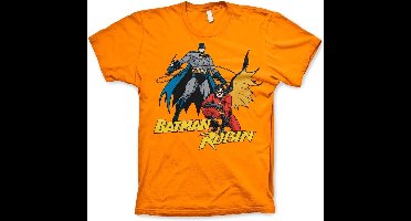 Batman & Robin T-Shirt Orange-XL