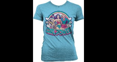 DC Comics Girlpower Girly T-Shirt Damen Skyblue-2XL
