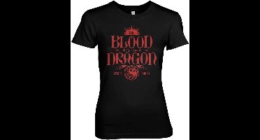 Game of Thrones House of the Dragon - Blood Of The Dragon Runs Thick T-shirt zwart XXL