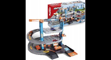 Majorette City Flex Parkeergarage met 5 Stadsauto's - 3+ Jaar