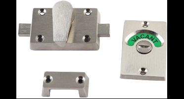 RVS Indicator Slotset voor Badkamer- en Toiletdeur met Accessoires