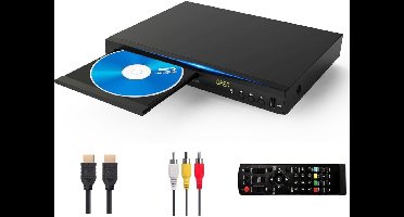 DVD Speler met HDMI - Blu Ray Spelers - Externe DVVD Speler - Zwart