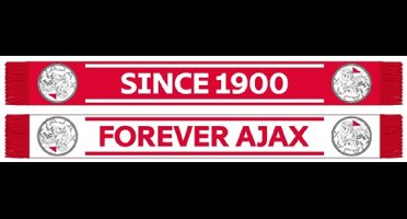 AFC Ajax Sjaal wit rood Forever - Ajax Amsterdam