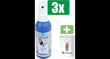 lief! vachtverzorging spray lotion cool aqua, 100 ml - 3 stuks - Inclusief PetsHome Goudkleurige Adreskoker
