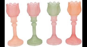 Countryfield Tulp Theelichthouder 22 cm – Rond – Matt – Decoratie