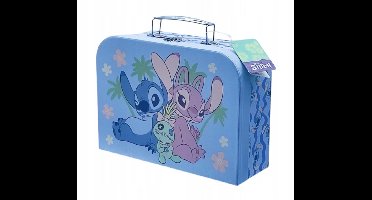 Lilo en SAtitch koffertje, Kartonnen koffer van lilo en stitch, Lilo en stitch, Koffertje 25/18 cm